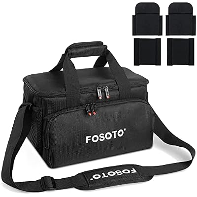 FOSOTO Large Capacity Photography Camera Bag Video Camera Camcorder Bag Case Compatible with Canon Vixia HF G50 EOS 80D 90D 6D Mark II Panasonic HC-X1500 HC-X2000 Sony HDR-CX900 DSLR SLR Camera