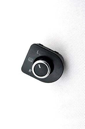 Matt Chrome Rear View Side Mirror Switch Knob (Heat Mirror Support) for VW Volkswagen Jetta/Bora Mk4