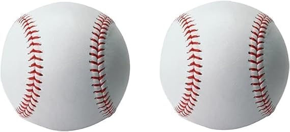 YSAMAX Baseball Ball, Soft Leather Sports Practice Baseballs, Flexible Rubber Leather Baseball, Baseball For Outdoor Sports, Stitched Exterior, For Youth And Adult, Easy To Grasp