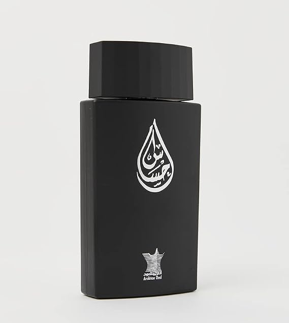 Arabian Oud EHSAS 100 ml | Eau de Parfum for Him | Pomu Rose, Geranium flower, Musk and Amber | Oriental and Fruity Scent.