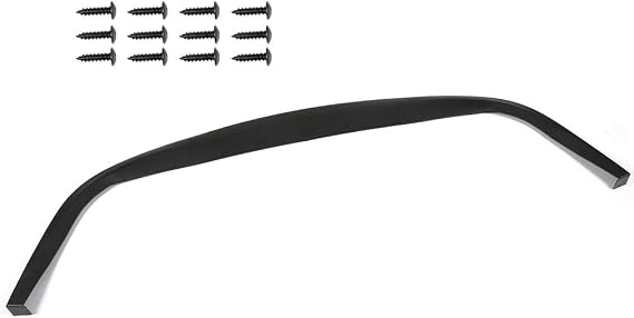 New Unpainted Black Universal Front Bumper Lip Body Kit CS Style
