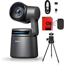 OBSBOT Tail Air 4K Streaming Camera AI Tracking & Gesture Control PTZ Webcam for YouTube Twitch Church HDMI USB-C Wireless Unlimited Connect, NDI Version