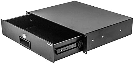 NavePoint Server Cabinet Case 19 Inch Rack Mount DJ Locking Lockable Deep Drawer with Key 2U