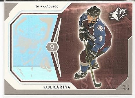 Paul Kariya 2003-04 SPx Colorado Avalanche Card #25