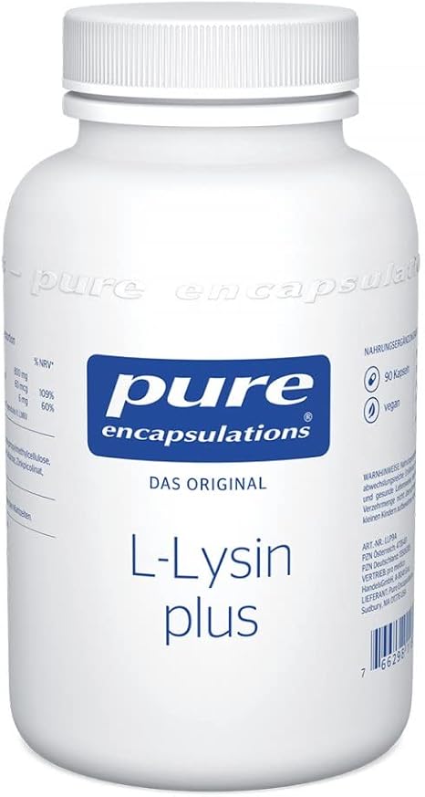 Pure Encapsulations L-Lysine Plus Capsules Pack of 90