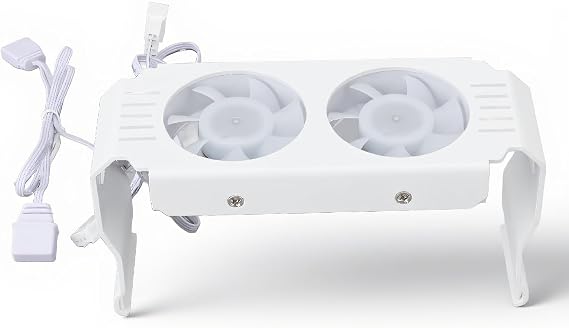 Computer Memory RAM Cooler ARGB Fans, Memory Module Heat Sink with 5V 3 Pin ARGB Sync Light Effect, PWM Temperature Control, Support DDR DDR2 DDR3 DDR4 DDR5 (White)