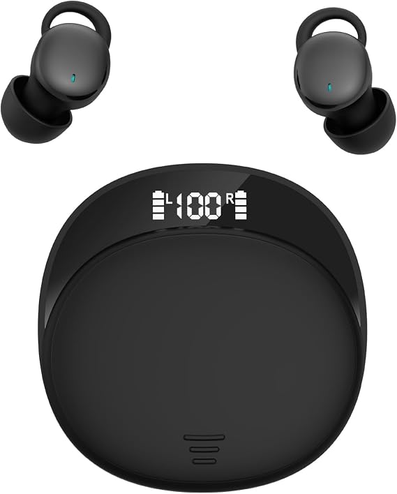 Xmenha Mini Small Sleeping Sleep Earbuds Buds for Side Sleepers Smallest Tiny Invisible Earbuds Hidden Ear Buds for Sleeping On Side Noise Cancelling Sleep Ear Buds Headphones