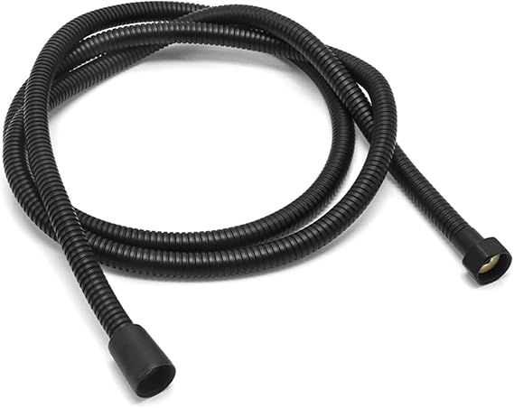 HIDIZ 2/2.5/3Meter Stainless Steel Shower Hose Matte Black Flexible Shower Pipe Bathroom (Color : Matte Black, Size : 2.5m)