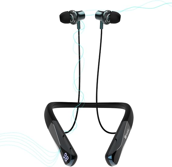 Hmusic H08 Bluetooth 6.0 Neckband Headphones with Voice Return Mic