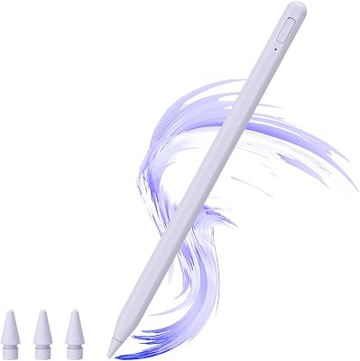 Uogic Stylus Pen for iPad with Palm Rejection, Rechargeable, Active Pen for iPad 678910, Pro 1112.9M4, Air M23rd4th5th, mini 5th6th
