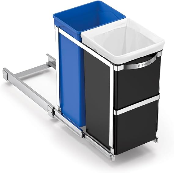 simplehuman Under Counter Pull-Out Recycler Commercial Grade - 35 L