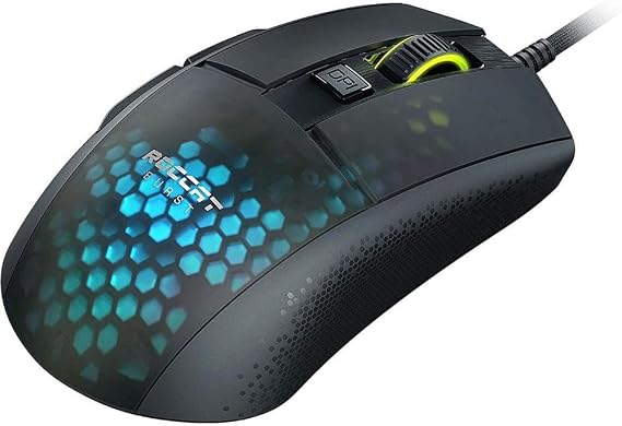 Roccat Burst Pro - Extreme Lightweight Optical Pro Gaming Mouse (high precision, optical Owl-Eye sensor (100 to 16,000 dpi), RGB AIMO LED lighting, only 68g, designed in Germany), black ROC-11-745