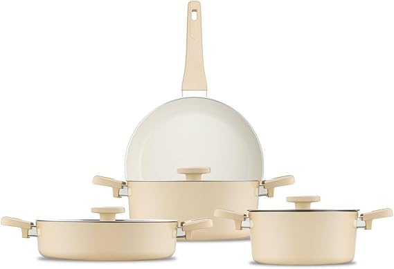 Jumbo Swiss Crystal Dark Cream 7 Parça Tencere Seti