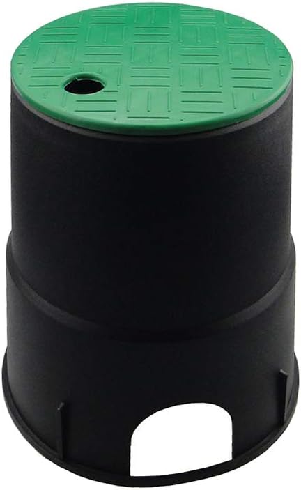 6 Inch Round Valve Box Cover Black for Underground Irrigation Systems Prevents Debris Infiltration Up to 99% Easy Access Saves 15 Minutes per Maintenance Garden Yard Lawn Farm Valve Repair