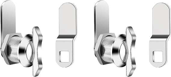 5/8 Inch Thumb Operated Offset Cam Lock, 2 Pack Non-Locking Thumb Turn RV Compartment Storage Latch for RV Cabinet Mailbox Drawer Storage Door