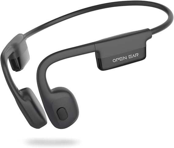 SANOTO Bone Conduction Headphones Bluetooth 5.3,Open Ear Headphones with Dual-Microphone Noise Reduction,8H Long Battery Life,IPX6 Waterproof Sports Headphones for Working, Cycling, Training