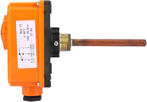 TICFOX Temperature Controller-Samfox Thermostat Hot Water Pipe Thermostat Hot Water Pipeline Temperature Controller Heating System Parts