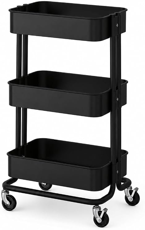 RASKOG Home Kitchen Bedroom Storage Utility cart, Dark Gray