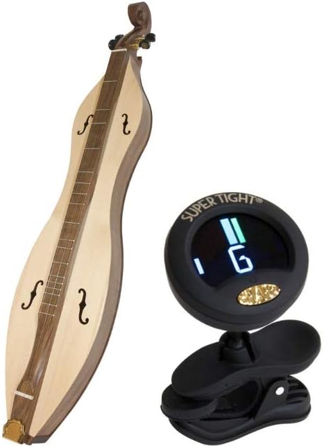 Includes: Dulcimer 4-string F-holes, Walnut & Spruce + Snark Clip-On Chromatic Tuner