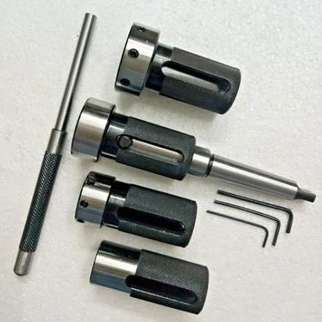 Floating Tailstock Die Holder Set MT2 Shank - Imperial Dies 13/16" - 1" - 1.5/16" - 1/1/2" - Boxed Packed