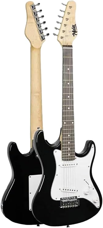 Midex CEG-36BK 8-12 Yaş Çocuklar İçin Amfili Full 3/4 36 İnç Elektro Gitar Seti White Black