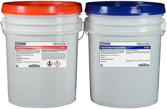 Polytek GlassRub50 Liquid Polyurethane Rubber (80lb Kit)
