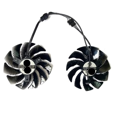 88MM PLD09210S12HH T129215SU Video Card Fan Cooler for GTX 1050 1060 1070 Ti GV-RX570 580 AORUS RX 470 480 R9 380X Fan Computer Cooling Components(2PCS)