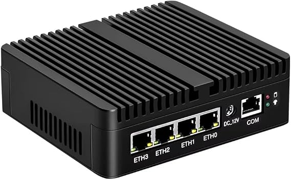 12th Gen Firewall Mini PC N150 4x i226-V 2.5G LAN Fanless Barebone