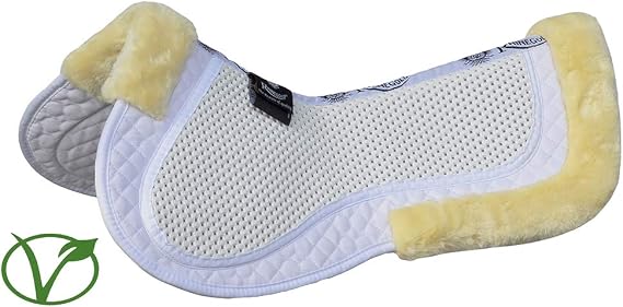 Rhinegold Faux Fur Non-Slip Gel Half Pad