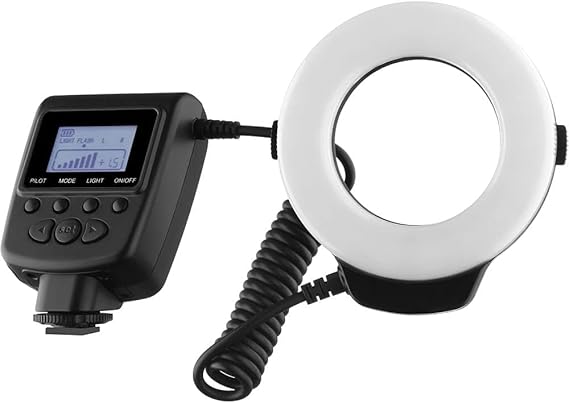 Macro Ringlight Flash with LED Display Compatible with Nikon D5600