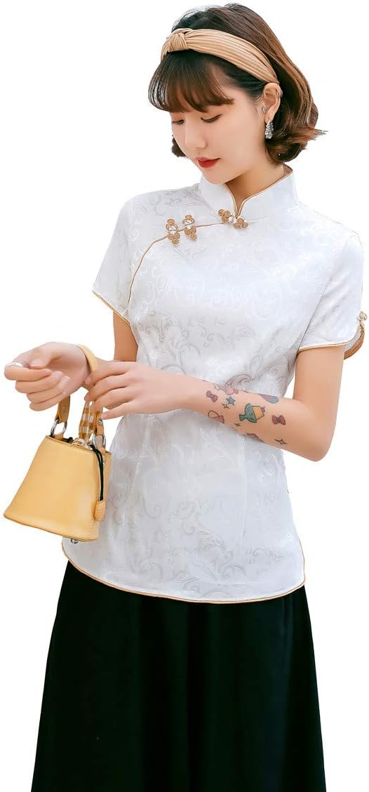 Shanghai Story Women Chinese Cheongsam Tops Qipao Shirts Tang Suit Blouses