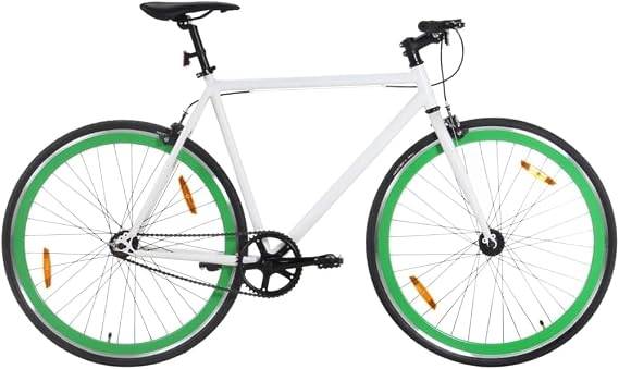 Fixed Gear Bike, Single Speed Fixie Bicycle, High-Tensile Steel Frame, Hardtail Bicycle for Adults, 700c Wheels