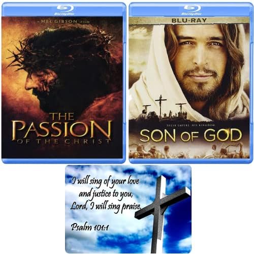 His Kingdom Collection - Son of God Jesus Film & Passion of the Christ 2 Blu-ray Bundle with Bonus Art Card