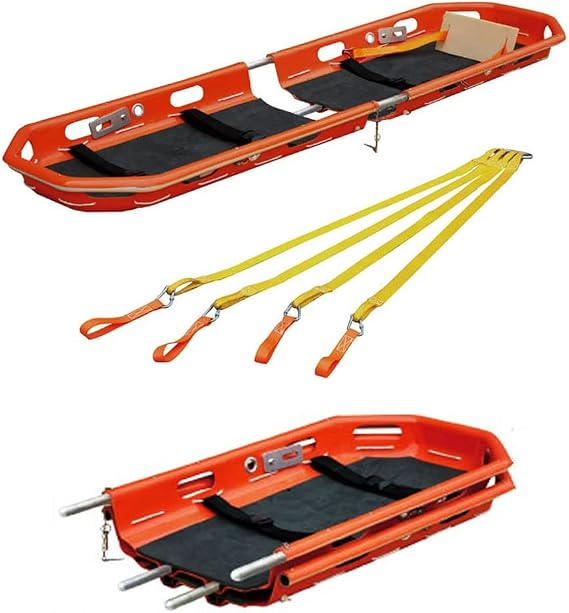 Portable Rescue Basket Stretcher with Lifting Bridle, Helicopter Rescue Basket Stretcher for Emergency, Medical Emergency Patient Transport, for Hospitals/Clinics/Families/Sports Fields