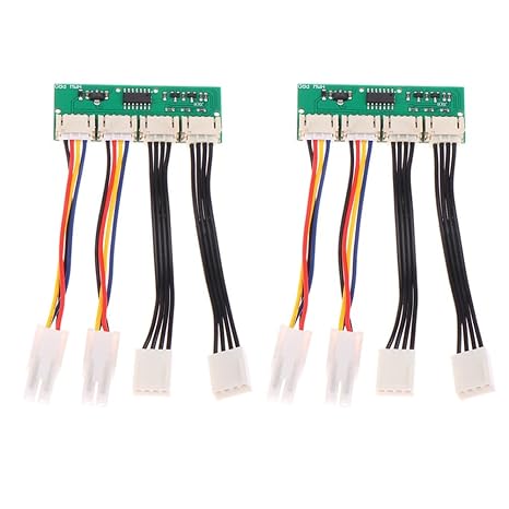 S19K Pro Fan Spoofer 12V 4-in-1 Square 4Pin Fan Simulator for Bitmain Antminer Fan Speed Simulator Module