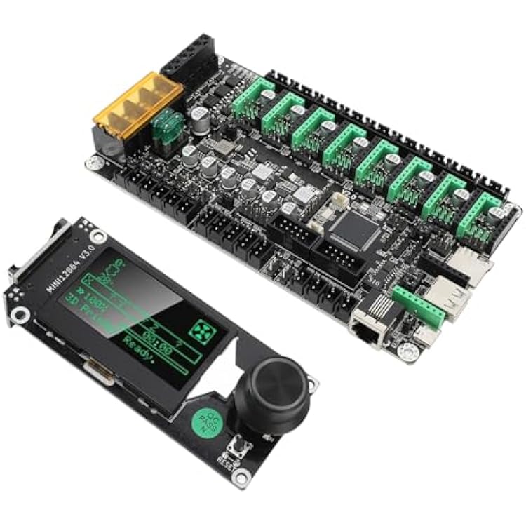 3D Printer Motherboard MKS 8 with TMC2209 Driver V2 32Bit 8 Axes F407 Control Board LCD Display for Makerbase Large 3D Printers