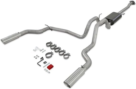Flowmaster 818147 Force II Cat-Back Exhaust System Stainless Dual Exit Polished Tips