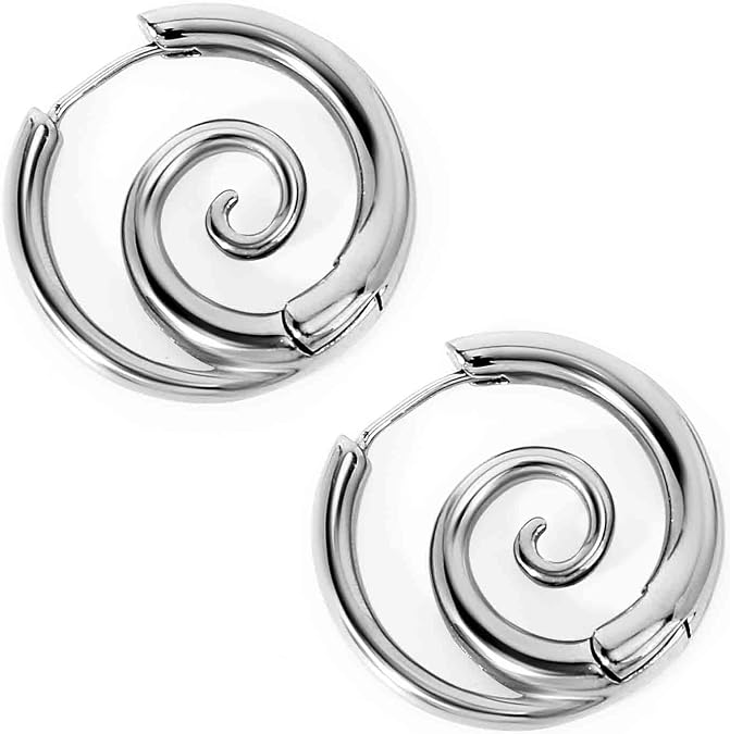 Mikovivi Sea Waving Spiral Earrings for Women