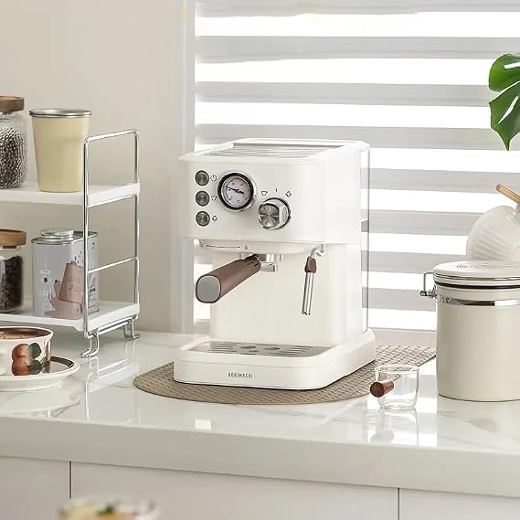 Coffee Maker Coffee Machine - Drip Coffee Maker Small Coffee Makers, Single Serve Brewers Coffee Pot, Fast 1050W Brewing, Italian Design, Coffee Creamer, Espresso Machines Kitchen Appliances