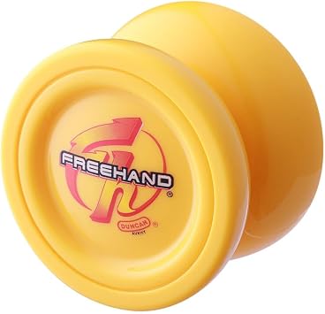 Freehand ONE Yo-Yo - Iconic Butterfly Shape - Polycarbonate YoYo (Yellow with Yellow Cap)