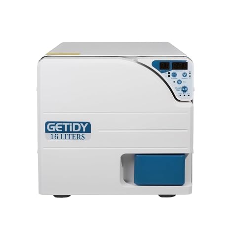 16L/18L/23L Autoclave High Pressure Steam with Drying Function, Digital LED Display, Dual-Control Door Lock, Stainless Steel Laboratory Equipment (16L)