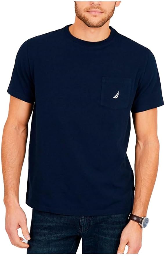 Nautica Men's Classic Fit Pocket T-Shirt | Pale Coral, Designed Exclusively for Big & Tall Men