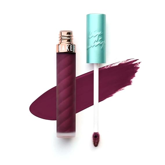 Beauty Bakerie Lip Whip Liquid Lipstick for Women, Waterproof Lip Gloss, Tint, Stain Long Lasting Hydrating Moisturizer, Matte or Metallic, 3.5mL, Raspberry Tiramisu