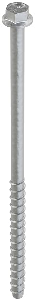 Simpson Strong-Tie THD501200HMG - 1/2 Inch x 12 Inch Flanged Hex Head, Mechanically Galvanized Titen HD Heavy Duty Screw Anchor for Concrete, Easy Installation (Pack of 5)