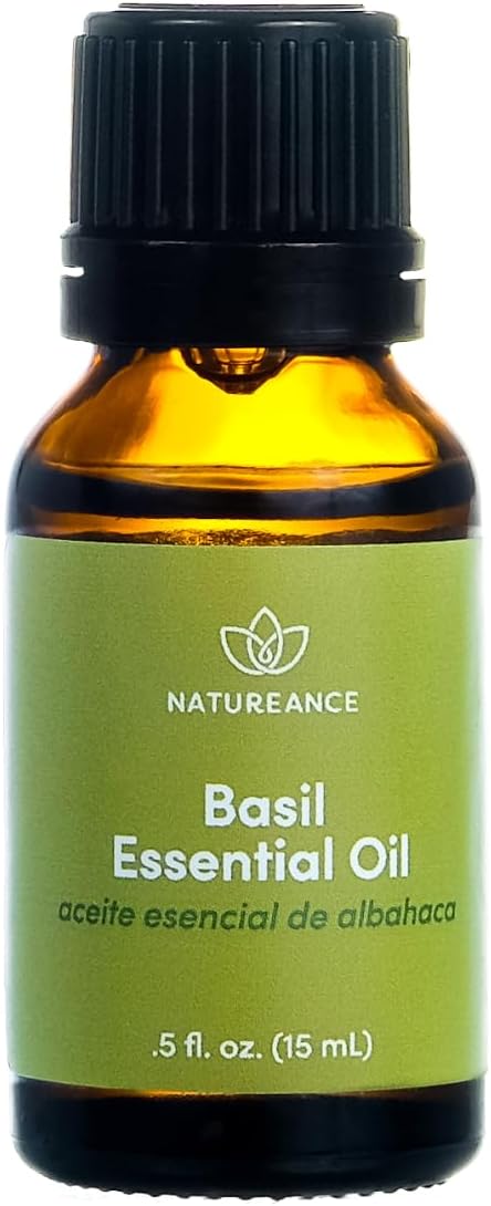 Basil Essential Oil (15 mL) - 100% Pure and Natural, Therapeutic Grade Essential Oil.