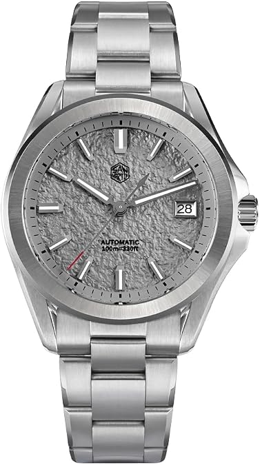 San Martin Men Watch SN0129GC2/C3, 40 mm Gada Fashion Sport Men Dress Watch, 10 Bar Waterproof Diver Watch, NH35A Automatic Mechanical Stainless Teel Wrist Watches