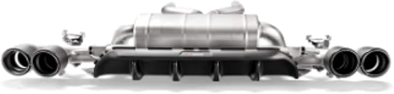Akrapovic - 18+ BMW M5 (F90) Rear Carbon Fiber Diffuser - Matte w/Red Akrapovic - Logo (DI-BM/CA/5/M/RS)