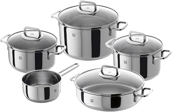 Zwilling Quadro – 5 Piece Cookware Set Silver Colour 58 x 35 x 30 cm