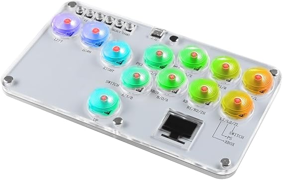 Leverless Controller Arcades, Leverless Controller With Hot Swap & SOCD For PC, Switch, For PS3, And For PS4 Street Fighters Fighting Games