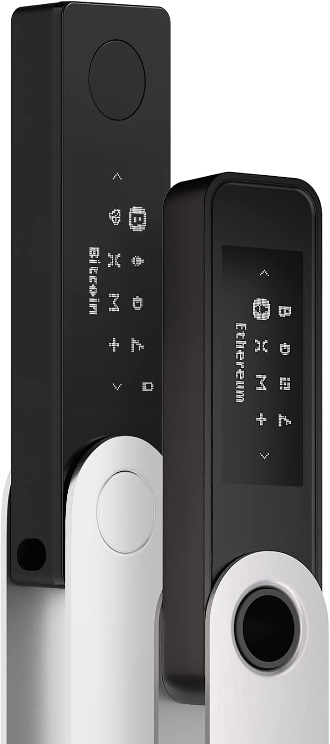 Cryptograss Hardware Wallet Ledger Nano - Secure Cryptography Assets, NFT, Tokens Set, Black